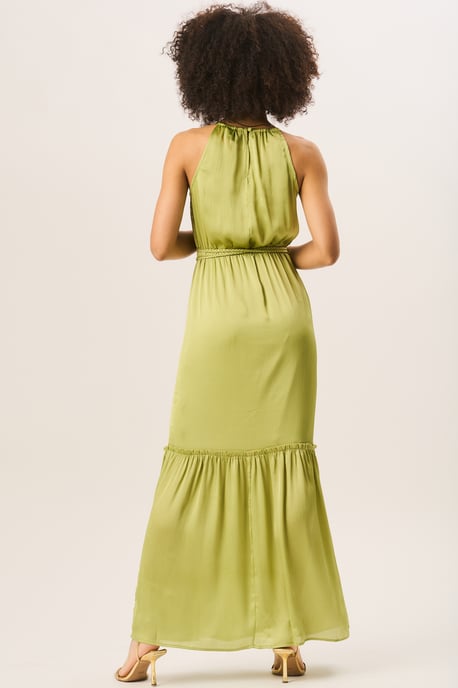 Groene halternek maxi-jurk - Image 4