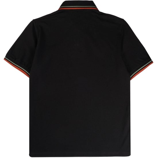 Fred Perry Herenpoloshirt met dubbele kraag (Zwart) - Image 3