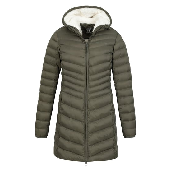 Mountain Warehouse Dames/Dames Florence gewatteerde jas met imitatiebontvoering (Kaki Groen) - Image 5