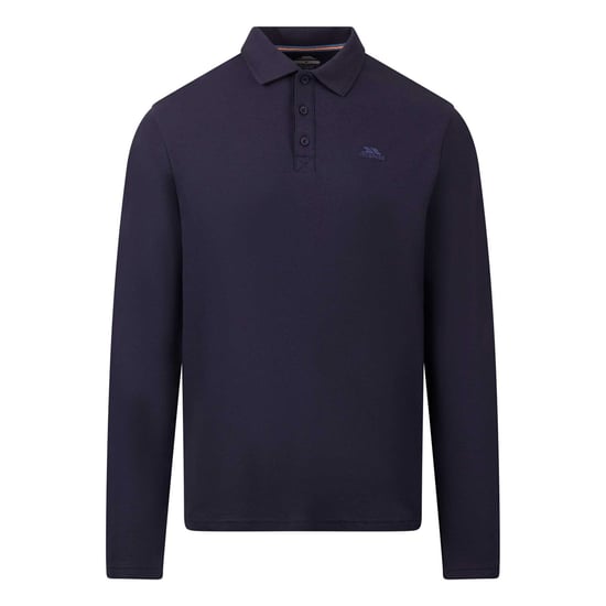Trespass Heren Leblanc Poloshirt met lange mouwen (Marine) - Image 1