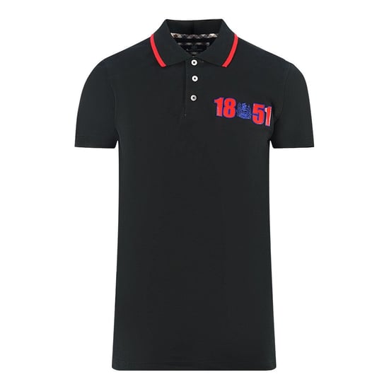 Aquascutum Heren Londen 1851 Poloshirt (Zwart) - Image 1