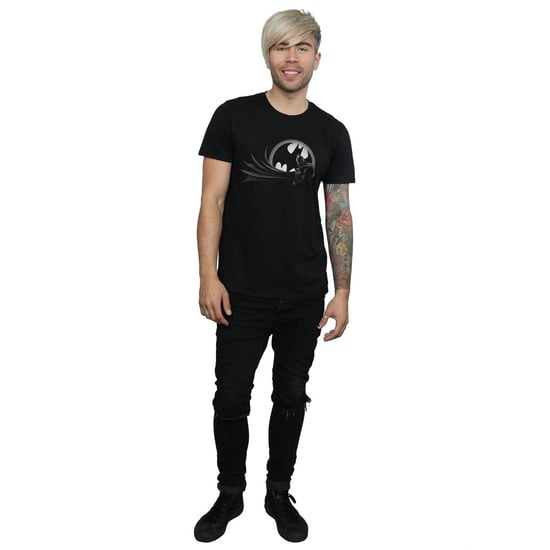 DC Comics Heren Batman Spot T-Shirt (Zwart) - Image 4