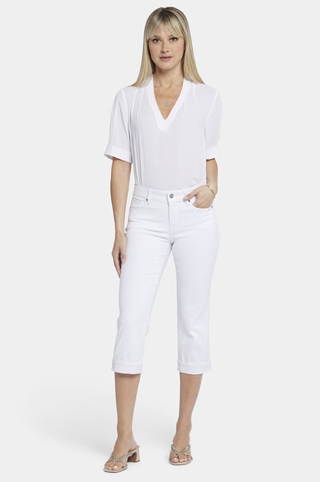 Marilyn Straight Crop Jeans In Cool Embrace® Denim | Optisch Wit - Image 1