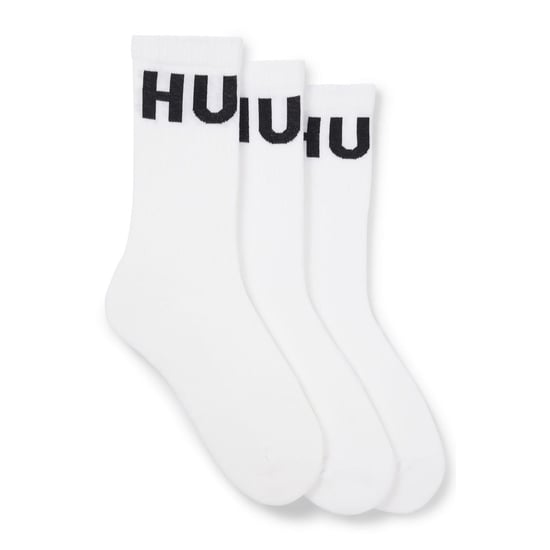 Hugo herensokken (3-pack) in het iconische model, wit. - Image 1