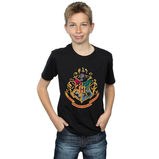 Harry Potter Jongens Hogwarts Crest Goud Inkt T-Shirt (Zwart) - Image 3