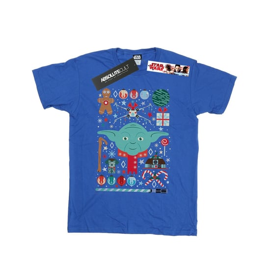 Star Wars Heren Yoda Kerstmis T-Shirt (Koningsblauw) - Image 1