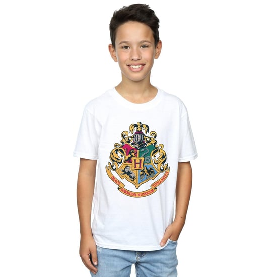 Harry Potter Jongens Hogwarts Crest Goud Inkt T-Shirt (Wit) - Image 3
