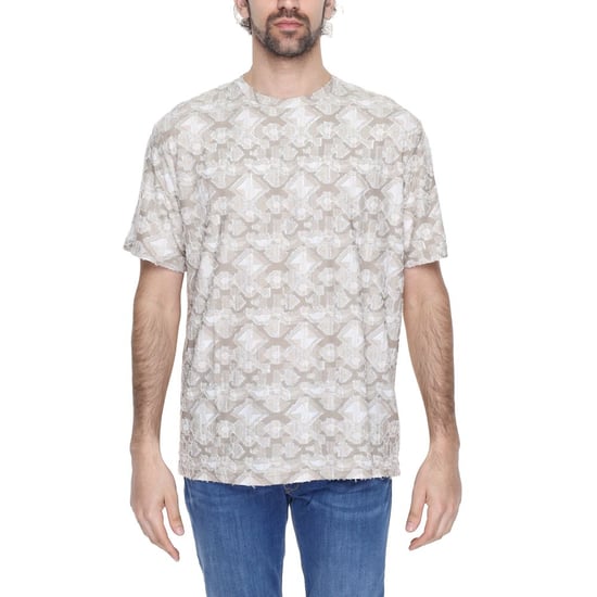 Beige Gestructureerde T-shirt Model An13368100127ro - Image 1