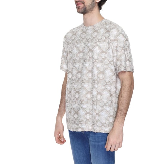 Beige Gestructureerde T-shirt Model An13368100127ro - Image 5