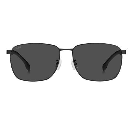Hugo Boss Rechthoekige zonnebril heren (Donker Ruthenium/Grijs) - Image 1