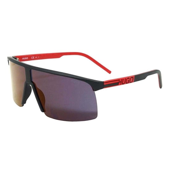 Hugo Boss Matte zonnebril heren (Zwart/Rood) - Image 1