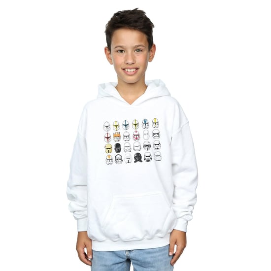 Star Wars Jongens Trooper Helmen Hoodie (Wit) - Image 2