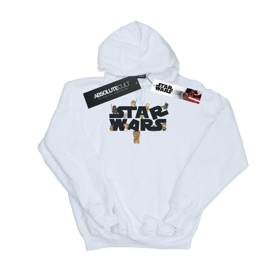 Star Wars Jongens Kiddie Logo Hoodie (Wit) - Image 1