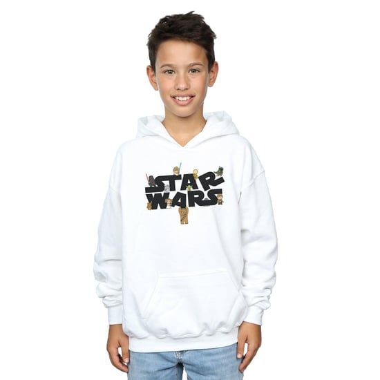 Star Wars Jongens Kiddie Logo Hoodie (Wit) - Image 2