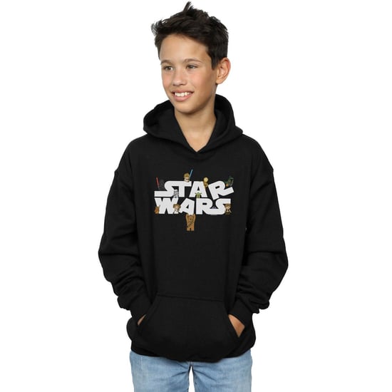 Star Wars Jongens Kiddie Logo Hoodie (Zwart) - Image 2