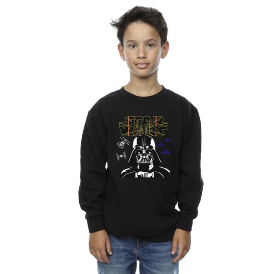 Star Wars Jongens Darth Vader Comp Logo Sweatshirt (Zwart) - Image 2