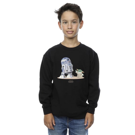 Star Wars Jongens The Mandalorian R2D2 en Grogu Sweatshirt (Zwart) - Image 2