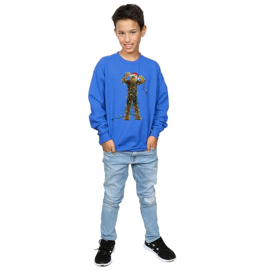 Star Wars Jongens Chewbacca Kerstverlichting Sweatshirt (Koningsblauw) - Image 4