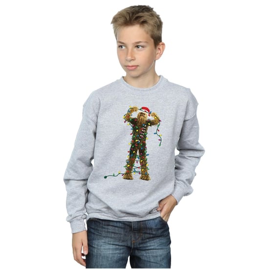 Star Wars Jongens Chewbacca Kerstverlichting Sweatshirt (Sportgrijs) - Image 2