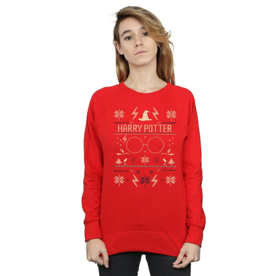 Harry Potter Dames/Dames Sweatshirt met Kerstpatroon (Rood) - Image 2