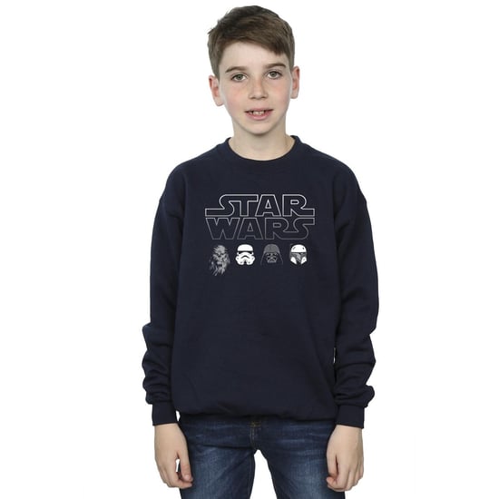 Star Wars Jongens Sweatshirt met Karakterhoofden (Marineblauw) - Image 2