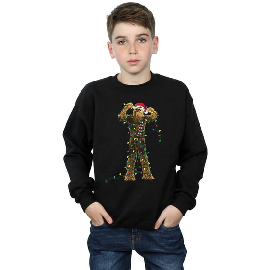 Star Wars Jongens Chewbacca Kerstverlichting Sweatshirt (Zwart) - Image 2