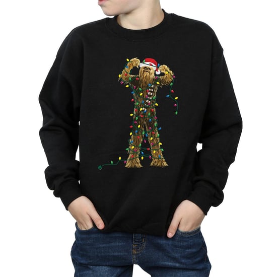 Star Wars Jongens Chewbacca Kerstverlichting Sweatshirt (Zwart) - Image 3