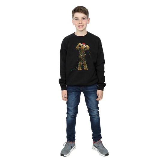 Star Wars Jongens Chewbacca Kerstverlichting Sweatshirt (Zwart) - Image 4