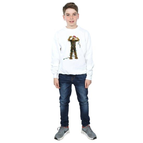 Star Wars Jongens Chewbacca Kerstverlichting Sweatshirt (Wit) - Image 4