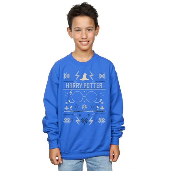 Harry Potter Sweatshirt met kerstpatroon voor jongens (Koningsblauw) - Image 2
