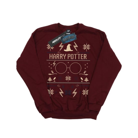 Harry Potter Sweatshirt met kerstpatroon voor jongens (Bourgondië) - Image 1