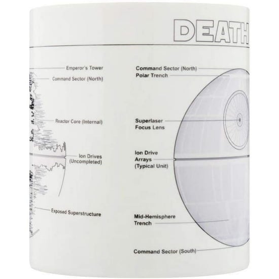 Star Wars Death Star Schets Mok (Wit/Zwart/Grijs) - Image 4