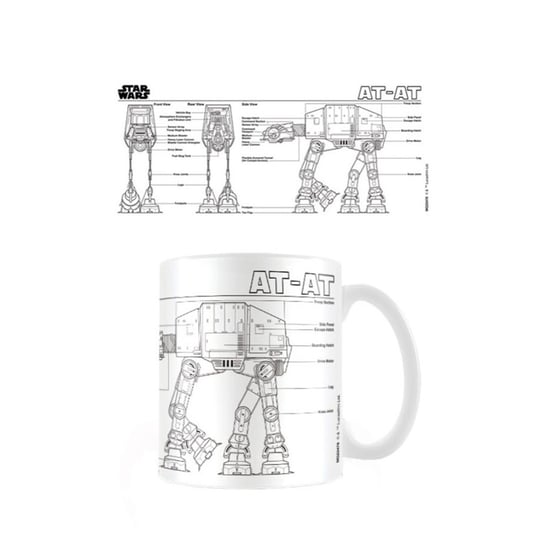 Star Wars AT-AT schets mok (Wit/zwart) - Image 2