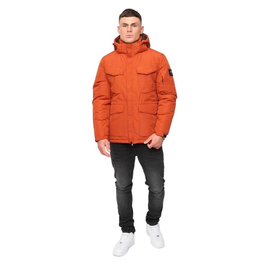 Crosshatch Heren Plentons Jacket (Gebrande Oranje) - Image 3
