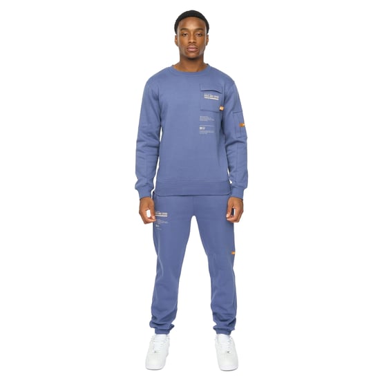 Duck and Cover Heren Applewood Sweatshirt (Denim Blauw) - Image 4
