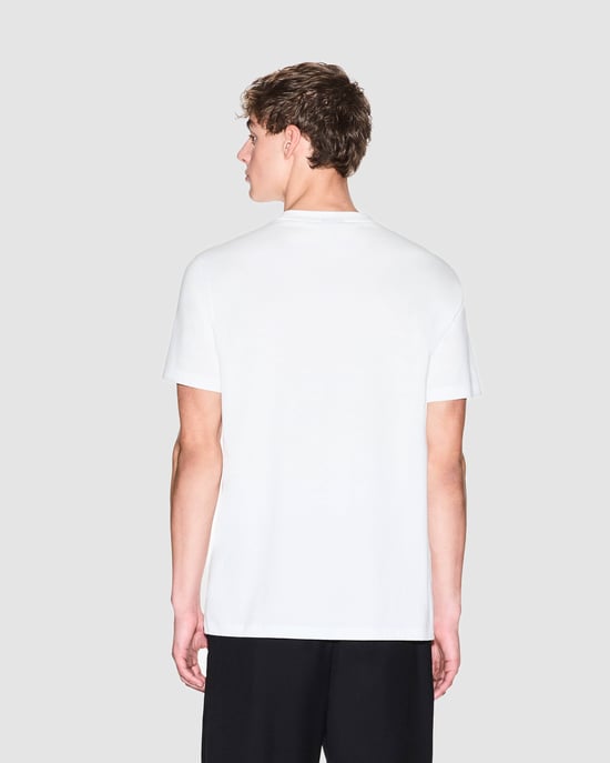 Grafisch Print T-Shirt in Wit - Image 2