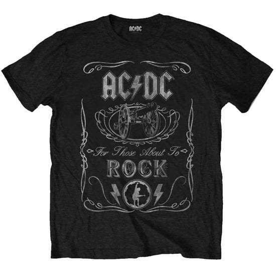 AC/DC Kinderen/Kinderen Cannon Swig Vintage Katoenen T-Shirt (Zwart) - Image 1
