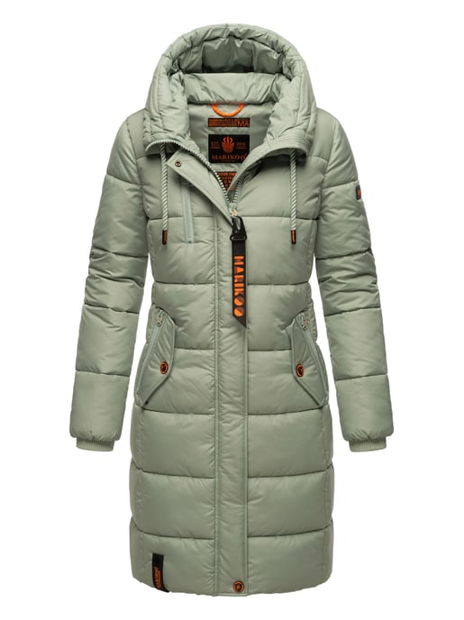 Marikoo dames winterjas – Lange gewatteerde jas met capuchon & zakken - Image 1