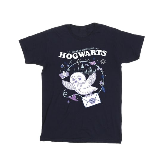Harry Potter Meisjes Uil Brief Van Zweinstein Katoenen T-Shirt (Marineblauw) - Image 1