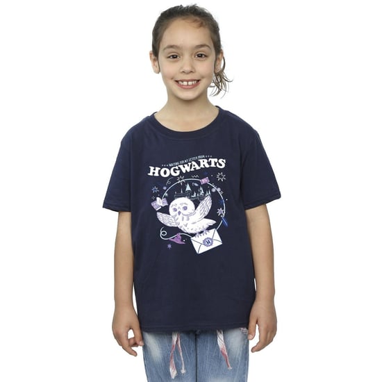 Harry Potter Meisjes Uil Brief Van Zweinstein Katoenen T-Shirt (Marineblauw) - Image 2