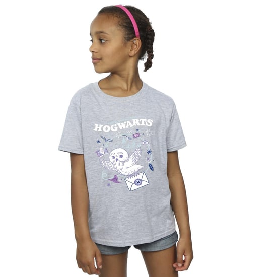 Harry Potter Meisjes Uil Brief Van Zweinstein Katoenen T-Shirt (Sportgrijs) - Image 2