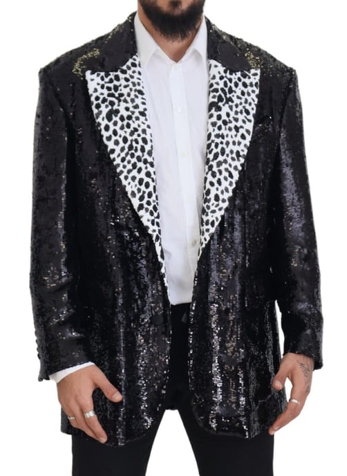 Paillette Blazer Dalmatiër Kraag - Image 6