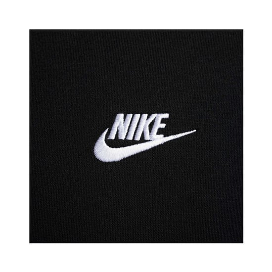 Nike Unisex Volwassen Sportkleding Club Hoodie (Zwart/Wit) - Image 3