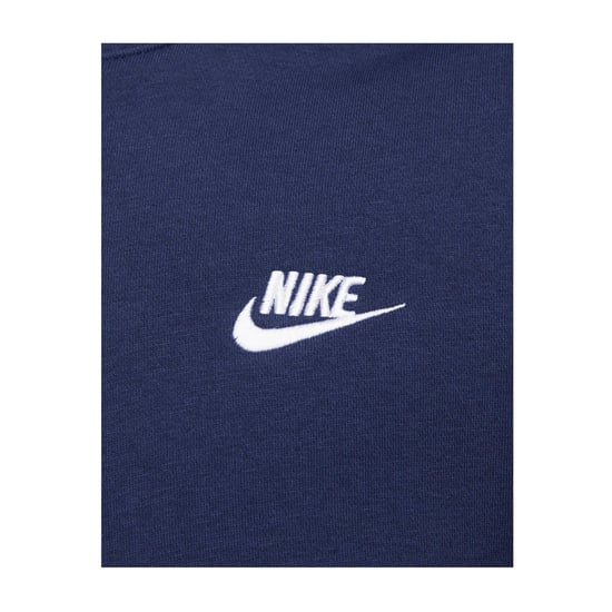 Nike Unisex Volwassen Sportkleding Club Hoodie (Middernacht Marine/Wit) - Image 3