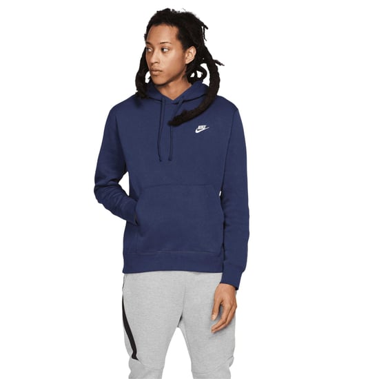 Nike Unisex Volwassen Sportkleding Club Hoodie (Middernacht Marine/Wit) - Image 4