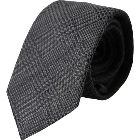 Grijze Glen Plaid Stropdas Kra3328 - Image 1