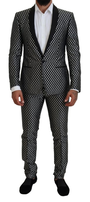 Geometrisch Patroon Slimfit Pak - Image 1