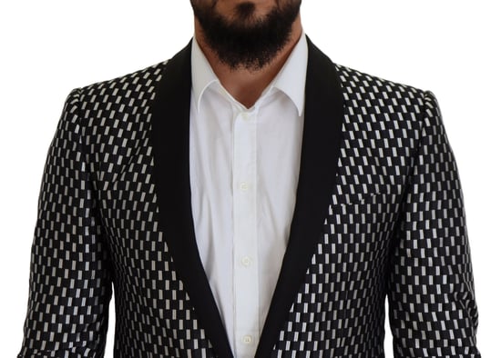 Geometrisch Patroon Slimfit Pak - Image 4