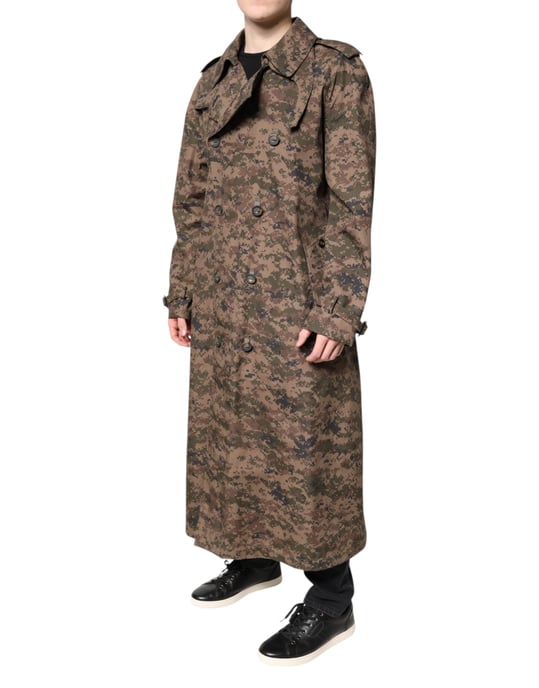 Langline Camo Trenchcoat - Image 3