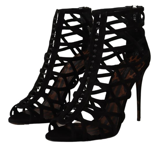 Cage Sandalen Zwarte Suède Hakken - Image 3